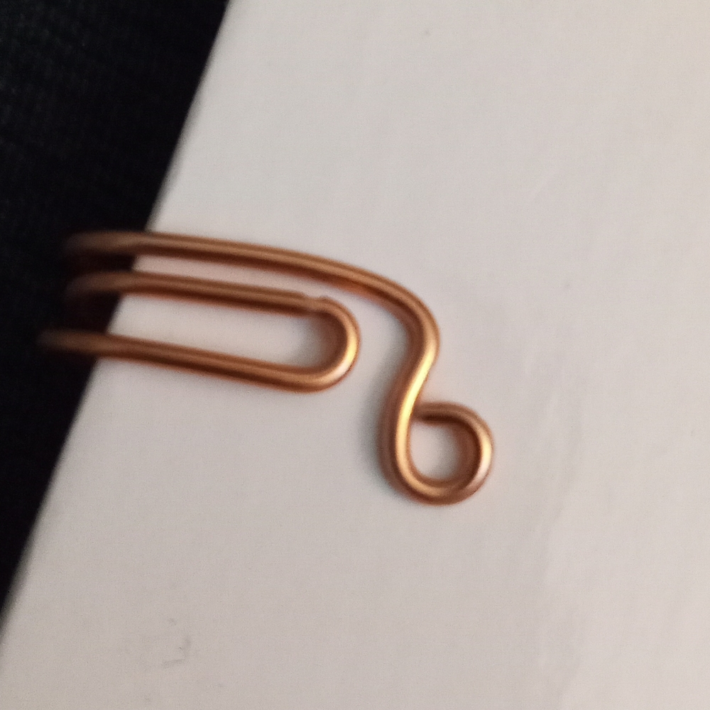 Hand Crafted rose gold statement ear cuff ear crawler ear jacket New